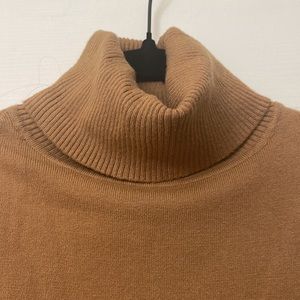 PLEASE Brown Turtleneck Sweater